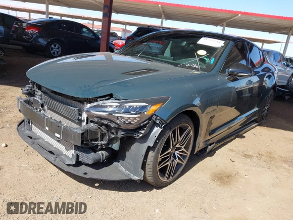 2022 Kia Stinger GT1 with VIN KNAE45LC3N6115626, listed as a IAAI auction lot 41757758 with 22,647 mi miles and . Bid and sale history available at DreamBid. Image 18.