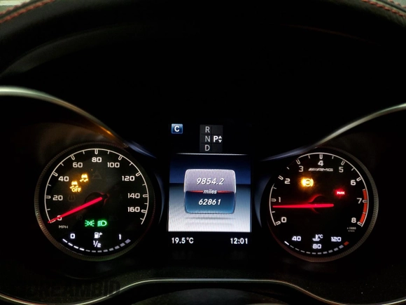 2016 Mercedes-Benz C 450 AMG with VIN 55SWF6EB2GU119202, listed as a Copart auction lot 54475925 with 62,861 mi miles and Salvage title. Bid and sale history available at DreamBid. Image 9.