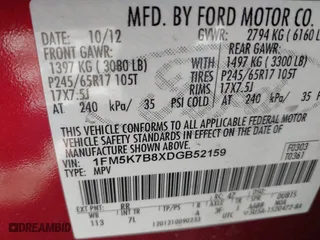 2013 Ford Explorer with VIN 1FM5K7B8XDGB52159, listed as a IAAI auction lot 41357572 with 80,659 mi miles. Bid and sale history available at carsss.com. Image 9.