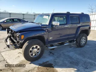 2009 Hummer H3 SUV Luxury with VIN 5GTEN13E098116018, listed as a Copart auction lot 83461044 with 242,660 mi miles and Salvage Title. Bid and sale history available at carsss.com. Image 1.