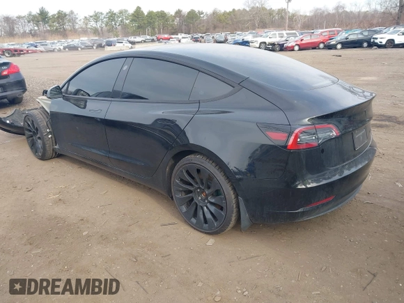 2023 Tesla Model 3 Long Range with VIN 5YJ3E1EB6PF673532, listed as a IAAI auction lot 41885716 with 39,690 mi miles and . Bid and sale history available at DreamBid. Image 3.