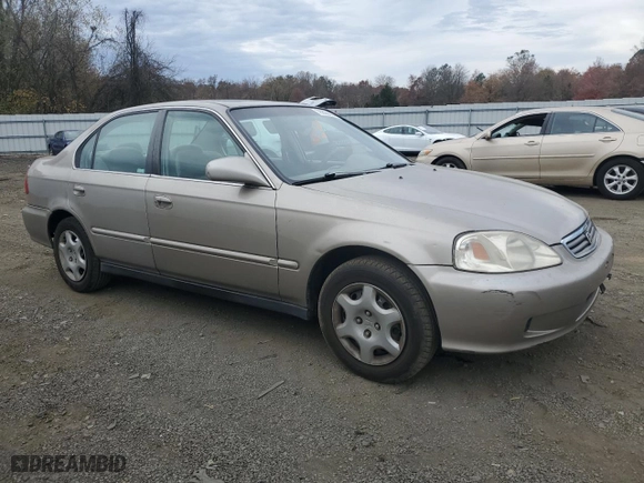 2000 Honda Civic EX with VIN 1HGEJ8543YL044633, listed as a Copart auction lot 78808834 with 236,373 mi miles and Salvage Title. Bid and sale history available at carsss.com. Image 4.