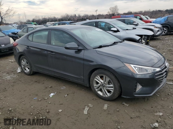 2020 Hyundai Elantra SEL with VIN 5NPD84LF9LH628891, listed as a Copart auction lot 46587595 with 88,655 mi miles and Salvage Title. Bid and sale history available at DreamBid. Image 4.