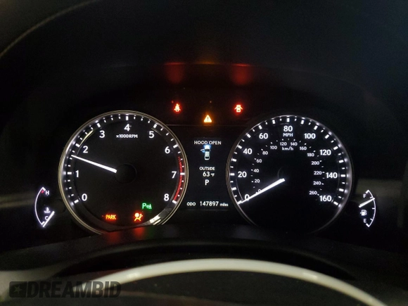 2013 Lexus GS 350 with VIN JTHBE1BL5D5025426, listed as a Copart auction lot 50168305 with 147,897 mi miles and Salvage Title. Bid and sale history available at DreamBid. Image 9.