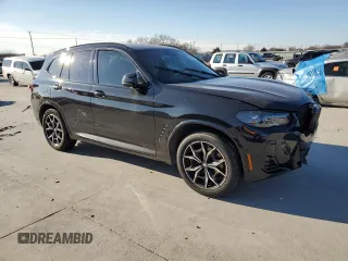 2023 BMW X3 xDrive30i with VIN 5UX53DP04P9P79255, listed as a Copart auction lot 86641004 with 0 mi miles and Salvage Title. Bid and sale history available at carsss.com. Image 4.