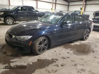 2015 BMW 4 Series 435i xDrive with VIN WBA4B3C55FGV48268, listed as a Copart auction lot 43822075 with 109,949 mi miles and Salvage Title. Bid and sale history available at DreamBid. Image 1.