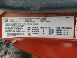 2009 Chevrolet Colorado Work Truck z VIN 1GCCS199698105235, wystawiony jako Copart lot #83821564 z przebiegiem 187 981 mil mil oraz Szkoda całkowita • Salvage title. Historia ofert i sprzedaży dostępna na DreamBid. Obrazek 12.