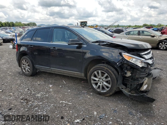 2013 Ford Edge Limited with VIN 2FMDK3KC4DBB00977, listed as a Copart auction lot 59574635 with 211,775 mi miles and Salvage title. Bid and sale history available at DreamBid. Image 4.
