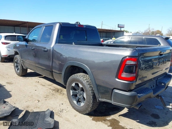 2019 Ram 1500 Rebel with VIN 1C6SRFET7KN861046, listed as a IAAI auction lot 41410878 with 110,626 mi miles. Bid and sale history available at carsss.com. Image 3.