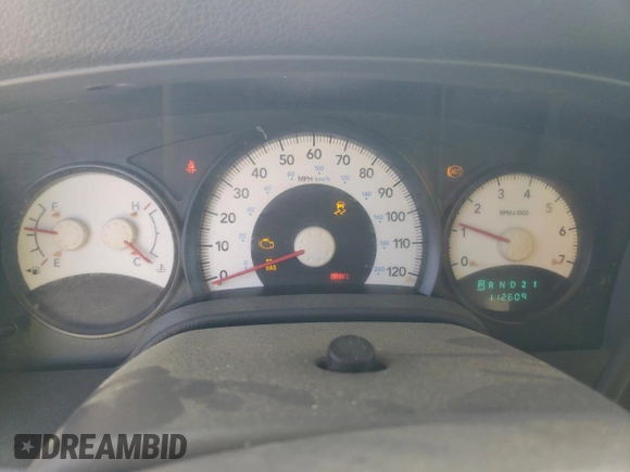 2008 Dodge Durango SXT with VIN 1D8HD38K48F105567, listed as a Copart auction lot 53472895 with 112,609 mi miles and Salvage title. Bid and sale history available at DreamBid. Image 9.