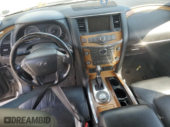 2011 Infiniti QX56 7-passenger with VIN JN8AZ2NF5B9504257, listed as a Copart auction lot 79693794 with 178,486 mi miles and Clean Title. Bid and sale history available at carsss.com. Image 8.