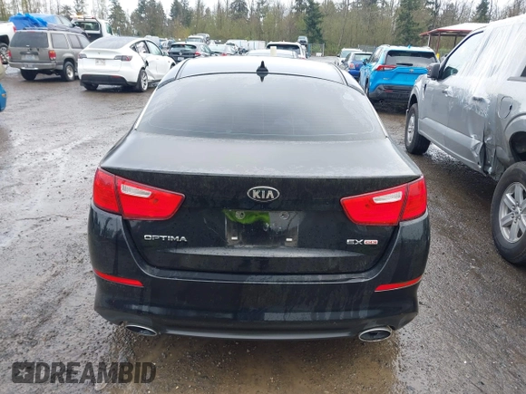2015 Kia Optima EX with VIN 5XXGN4A71FG391444, listed as a IAAI auction lot 41991844 with 126,197 mi miles. Bid and sale history available at carsss.com. Image 16.