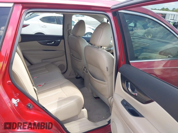2015 Nissan Rogue S with VIN 5N1AT2MT5FC920589, listed as a IAAI auction lot 42050035 with 125,544 mi miles. Bid and sale history available at carsss.com. Image 8.