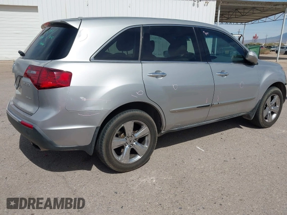2013 Acura MDX with VIN 2HNYD2H27DH517185, listed as a IAAI auction lot 41799347 with 125,437 mi miles. Bid and sale history available at carsss.com. Image 4.