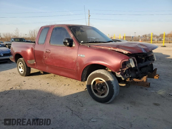 1997 Ford F-150 XL with VIN 1FTDX07W3VKA44125, listed as a Copart auction lot 48158735 with 227,460 mi miles and Salvage title. Bid and sale history available at DreamBid. Image 4.