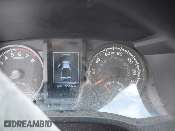 2022 Toyota Tacoma SR with VIN 3TYAX5GN8NT060017, listed as a IAAI auction lot 41504710 with 55,317 mi miles and . Bid and sale history available at DreamBid. Image 7.