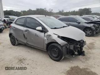 2012 Mazda 2 Sport with VIN JM1DE1KY1C0140803, listed as a Copart auction lot 83420714 with 153,730 mi miles and Salvage Title. Bid and sale history available at DreamBid. Image 4.
