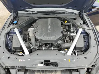 2023 Genesis G70 3.3T with VIN KMTG54TE7PU113169, listed as a Copart auction lot 71008994 with 17,864 mi miles and Salvage Title. Bid and sale history available at DreamBid. Image 11.