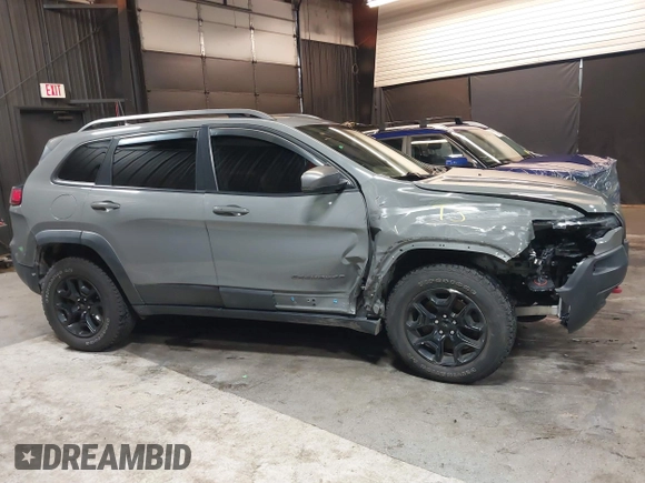 2019 Jeep Cherokee Trailhawk Elite with VIN 1C4PJMBX8KD458989, listed as a IAAI auction lot 41881517 with 89,045 mi miles. Bid and sale history available at carsss.com. Image 13.