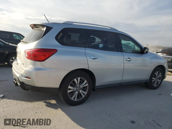 2018 Nissan Pathfinder S with VIN 5N1DR2MN8JC652708, listed as a Copart auction lot 46680015 with 122,281 mi miles and Salvage Title. Bid and sale history available at carsss.com. Image 3.