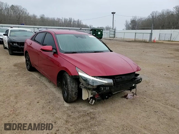 2021 Hyundai Elantra SEL with VIN KMHLM4AG2MU066130, listed as a Copart auction lot 49107105 with 75,438 mi miles and Salvage Title. Bid and sale history available at carsss.com. Image 11.