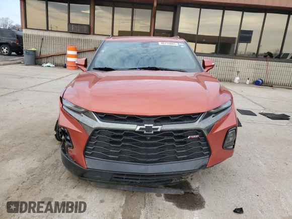 2021 Chevrolet Blazer RS z VIN 3GNKBERSXMS544435, wystawiony jako Copart lot #49710865 z przebiegiem 57 321 mil mil oraz Szkoda całkowita • Salvage title. Historia ofert i sprzedaży dostępna na DreamBid. Obrazek 5.