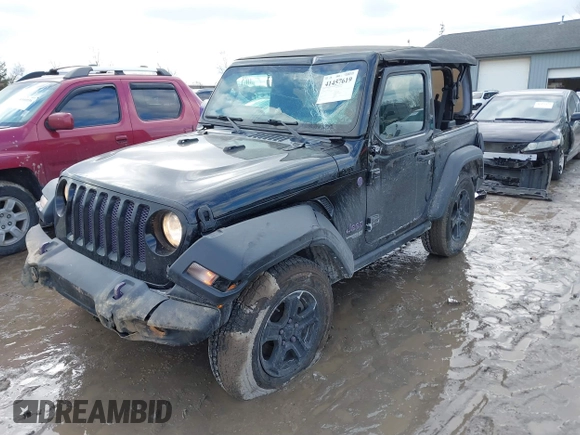 2018 Jeep Wrangler Sport S with VIN 1C4GJXAG4JW168920, listed as a IAAI auction lot 41457619 with 84,053 mi miles and . Bid and sale history available at DreamBid. Image 17.