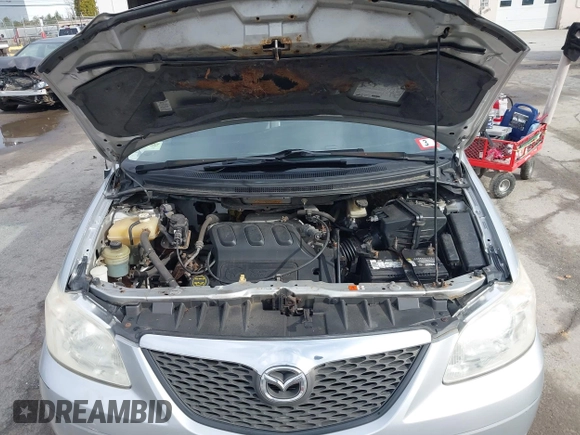 2006 Mazda MPV LX with VIN JM3LW28A360568523, listed as a IAAI auction lot 41957783 with 151,606 mi miles and . Bid and sale history available at DreamBid. Image 10.