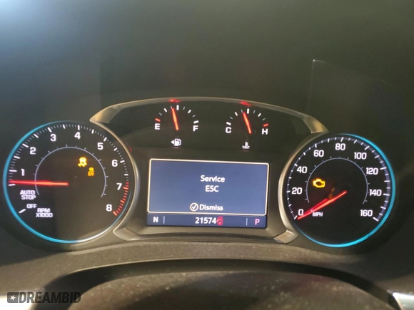 2022 Chevrolet Traverse RS with VIN 1GNEVJKW5NJ187162, listed as a Copart auction lot 48679815 with 21,574 mi miles and Salvage Title. Bid and sale history available at carsss.com. Image 9.