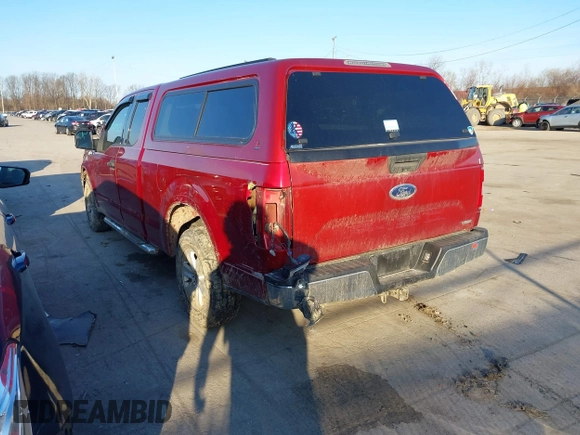 2018 Ford F-150 XL z VIN 1FTEX1CPXJKC77681, wystawiony jako IAAI lot #41749323 z przebiegiem 65 159 mil mil oraz . Historia ofert i sprzedaży dostępna na DreamBid. Obrazek 3.
