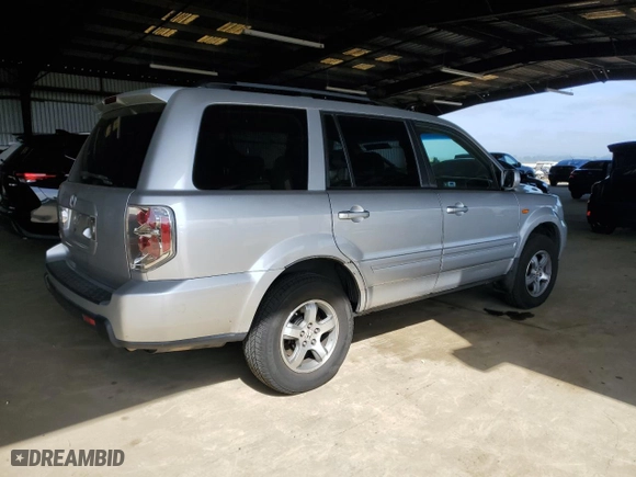 2007 Honda Pilot EX-L with VIN 5FNYF28747B045341, listed as a Copart auction lot 54277495 with 312,385 mi miles and Clean Title. Bid and sale history available at carsss.com. Image 3.