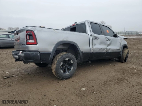 2019 Ram 1500 Rebel with VIN 1C6SRFET6KN841340, listed as a Copart auction lot 86519134 with 74,013 mi miles and Salvage Title. Bid and sale history available at carsss.com. Image 3.