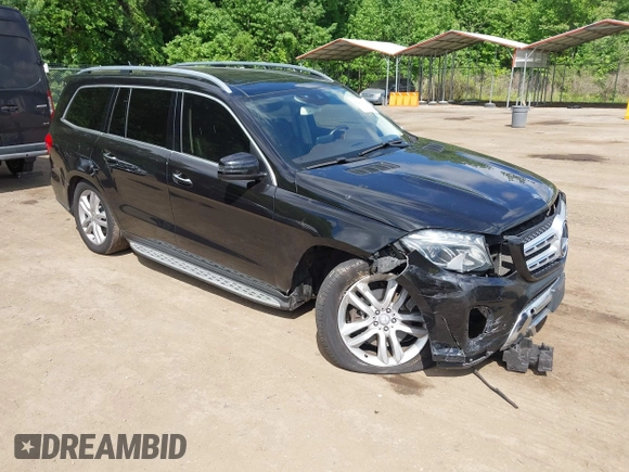 2017 Mercedes-Benz GLS 450 with VIN 4JGDF6EE0HA760910, listed as a IAAI auction lot 42210919 with 140,971 mi miles and . Bid and sale history available at DreamBid. Image 1.