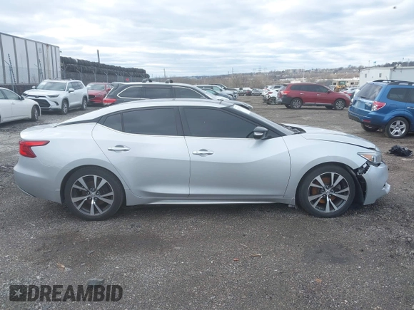2017 Nissan Maxima SV with VIN 1N4AA6AP9HC406195, listed as a IAAI auction lot 41747116 with 97,213 mi miles. Bid and sale history available at carsss.com. Image 12.