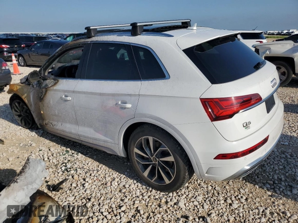 2022 Audi Q5 S line Premium Plus z VIN WA1EAAFY1N2137332, wystawiony jako Copart lot #55388645 z przebiegiem Nie podano mil oraz Szkoda całkowita • Salvage title. Historia ofert i sprzedaży dostępna na DreamBid. Obrazek 2.