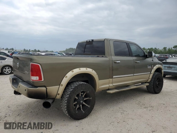 2013 Ram 2500 Laramie Longhorn с VIN 3C6UR5GL9DG607494, выставлен на аукционе Copart как лот 53242795 с пробегом 212 468 миль миль и Списание • Salvage title. История ставок и продаж доступна на DreamBid. Изображение 4.