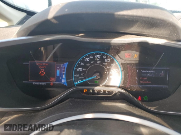 2013 Ford C-Max SEL with VIN 1FADP5BU1DL517988, listed as a Copart auction lot 53284205 with 205,258 mi miles and Salvage Title. Bid and sale history available at DreamBid. Image 9.