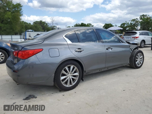 2017 Infiniti Q50 Premium z VIN JN1EV7APXHM732252, wystawiony jako Copart lot #50937795 z przebiegiem 109 219 mil mil oraz Szkody całkowita. Historia ofert i sprzedaży dostępna na DreamBid. Obrazek 3.