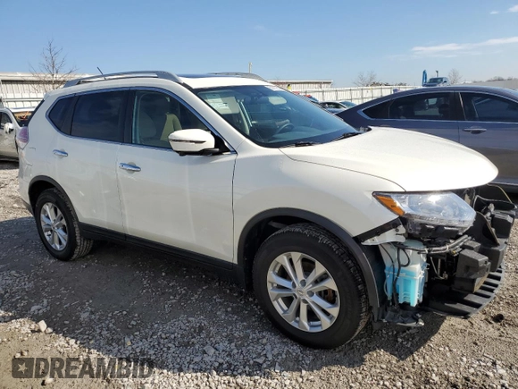 2016 Nissan Rogue SV with VIN 5N1AT2MV8GC881869, listed as a Copart auction lot 50707545 with 105,760 mi miles and Salvage Title. Bid and sale history available at carsss.com. Image 4.
