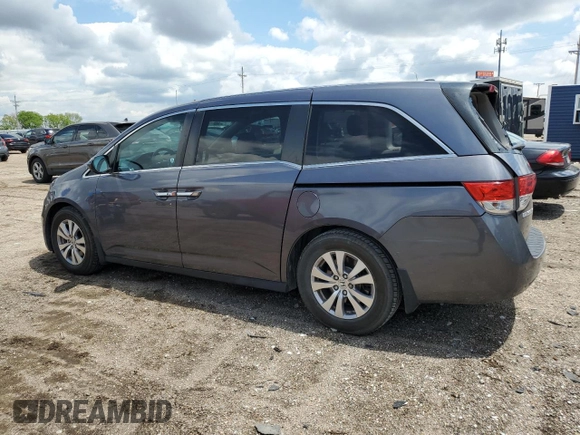 2016 Honda Odyssey EX-L z VIN 5FNRL5H65GB017067, wystawiony jako Copart lot #58424235 z przebiegiem 89 988 mil mil oraz Szkoda całkowita • Salvage title. Historia ofert i sprzedaży dostępna na DreamBid. Obrazek 2.