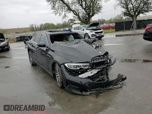 2019 BMW 3 Series 330i xDrive with VIN WBA5R7C52KAJ80510, listed as a Copart auction lot 46527915 with 0 mi miles and Non Repairable. Bid and sale history available at carsss.com. Image 10.