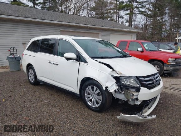 2016 Honda Odyssey EX-L z VIN 5FNRL5H63GB090003, wystawiony jako IAAI lot #40966761 z przebiegiem 67 971 mil mil oraz . Historia ofert i sprzedaży dostępna na DreamBid. Obrazek 1.