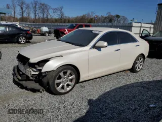 2013 Cadillac ATS with VIN 1G6AA5RX6D0169852, listed as a Copart auction lot 58208465 with 130,705 mi miles and Salvage title. Bid and sale history available at DreamBid. Image 1.