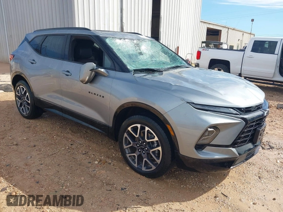 2023 Chevrolet Blazer RS with VIN 3GNKBERS4PS179447, listed as a IAAI auction lot 42210141 with 29,438 mi miles and . Bid and sale history available at DreamBid. Image 1.