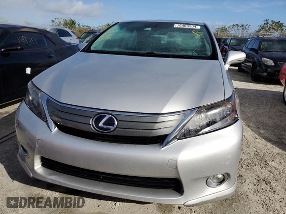 2011 Lexus HS with VIN JTHBB1BAXB2045533, listed as a Copart auction lot 76400204 with 112,082 mi miles and Non Repairable. Bid and sale history available at carsss.com. Image 5.