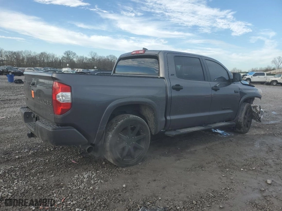 2021 Toyota Tundra 2WD SR5 with VIN 5TFEY5F1XMX280342, listed as a Copart auction lot 43581365 with 20,963 mi miles and Salvage Title. Bid and sale history available at carsss.com. Image 3.