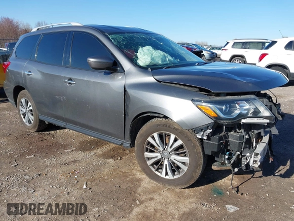2018 Nissan Pathfinder S with VIN 5N1DR2MM7JC634255, listed as a IAAI auction lot 41961667 with 148,219 mi miles and . Bid and sale history available at DreamBid. Image 1.