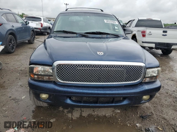 2001 Dodge Durango with VIN 1B4HS28Z71F589202, listed as a Copart auction lot 58522665 with 233,451 mi miles and Salvage title. Bid and sale history available at DreamBid. Image 5.