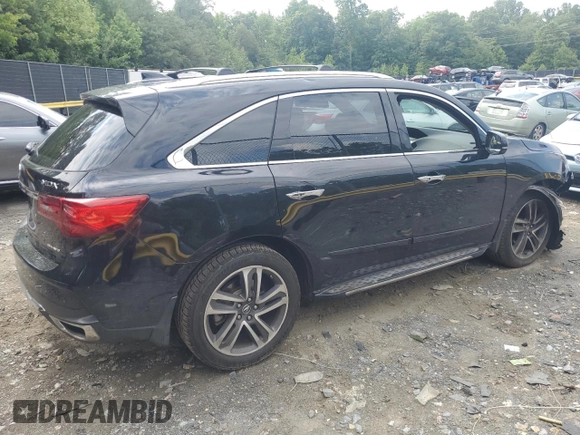 2018 Acura MDX w/Advance/Entertainment Pkg with VIN 5J8YD4H94JL001509, listed as a Copart auction lot 63610564 with 97,326 mi miles and Salvage Title. Bid and sale history available at carsss.com. Image 3.