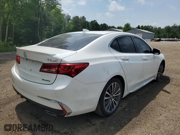 2018 Acura TLX Advance with VIN 19UUB3F79JA800276, listed as a Copart auction lot 61400645 with Not provided miles and Clean title. Bid and sale history available at DreamBid. Image 3.